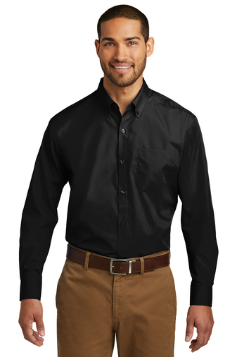 Port Authority &#174;  Long Sleeve Carefree Poplin Shirt. W100