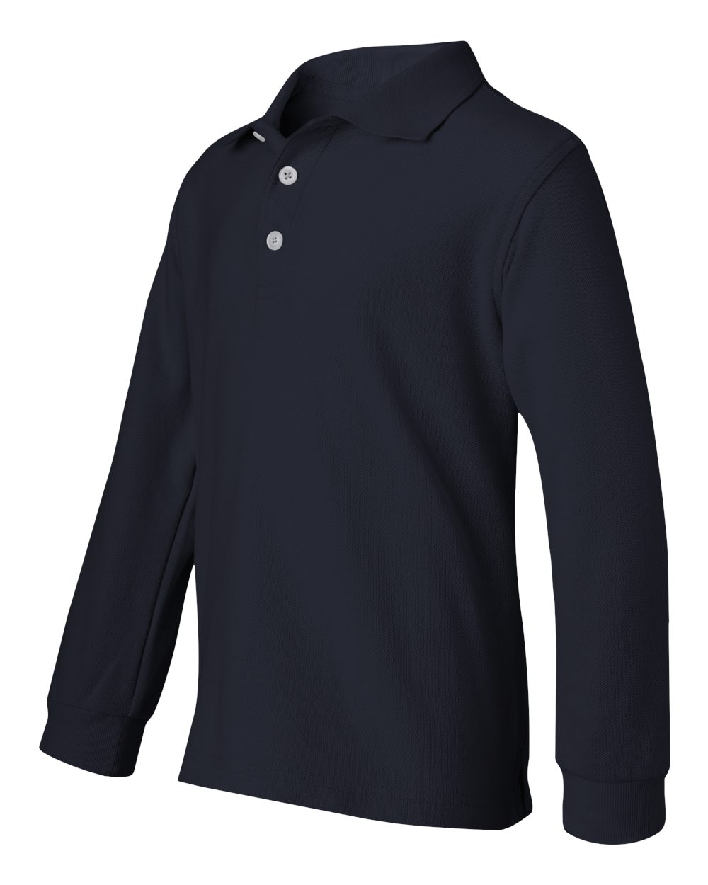 Boy's Long Sleeve Pique Polo. A9085