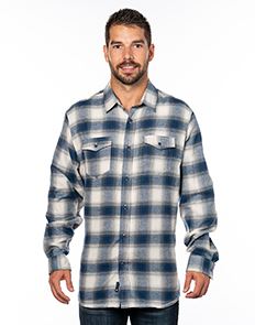 Burnside Men's Plaid Flannel Shirt