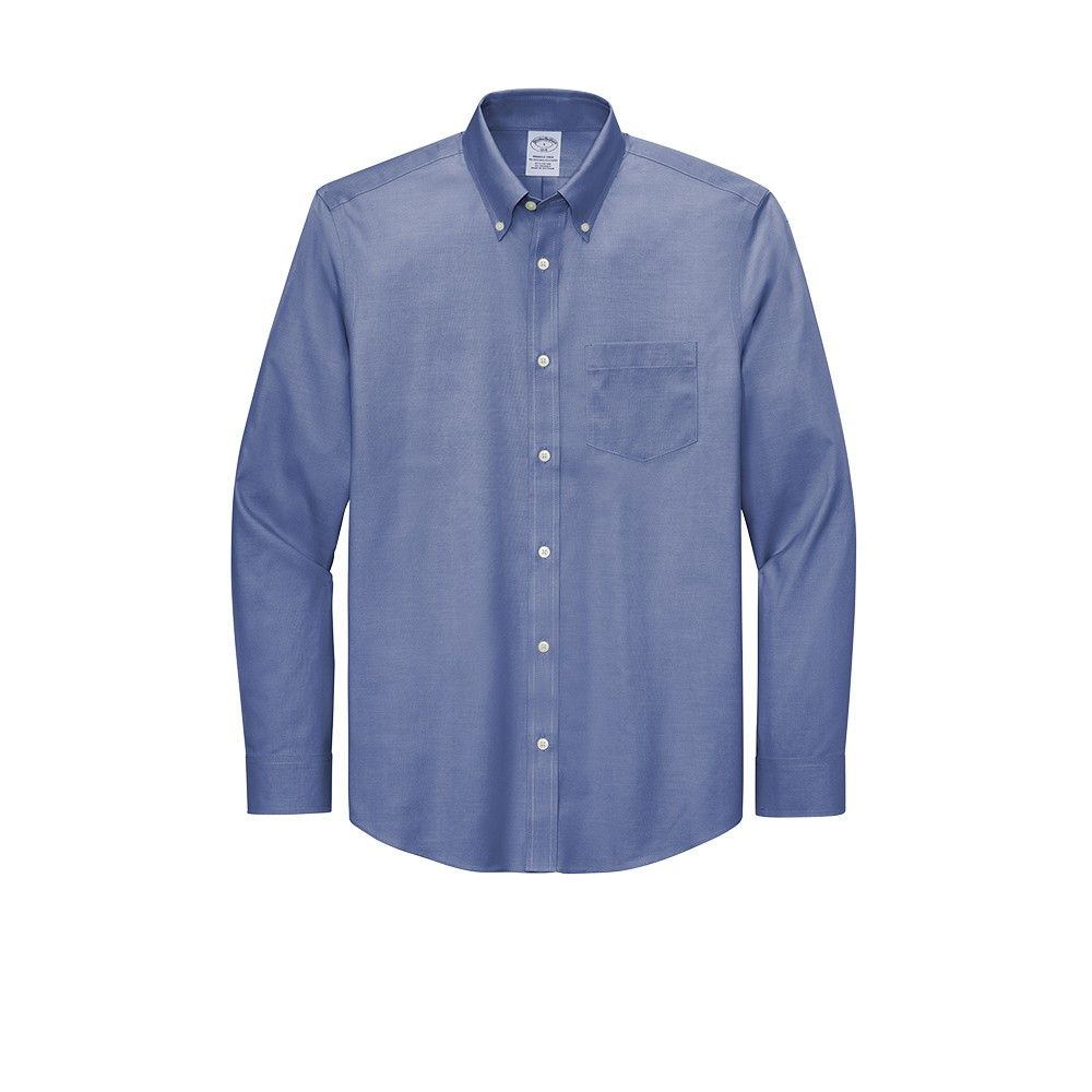 Brooks Brothers® Wrinkle-Free Stretch Pinpoint Shirt.  ODGDW-BB18000-MET