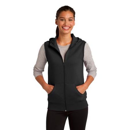 Sport-Tek &#174;  Ladies Hooded Fleece Vest. LST268