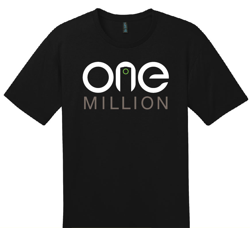 Mens One Million Tee. DT104