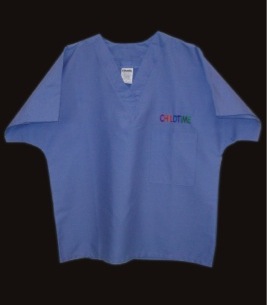 Uniform - Scrub Top, Ciel Blue