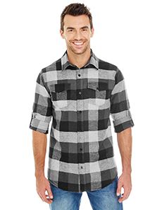 Burnside Men's Plaid Flannel Shirt