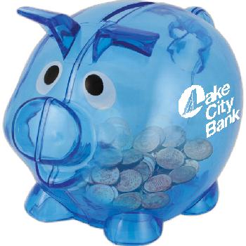 Piggy Bank (Mini) with White Logo