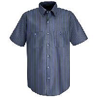 Short Sleeve Industrial Stripe Work Shirt - SP24